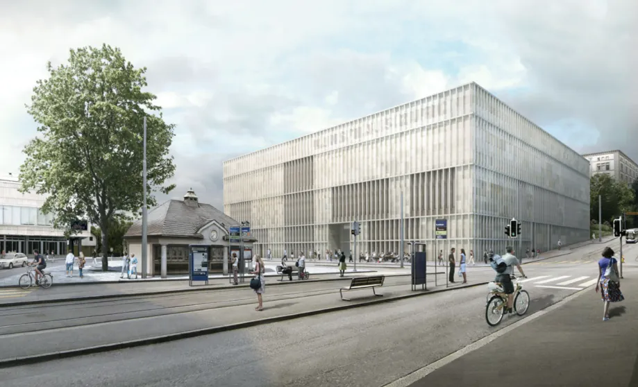 The David Chipperfield-designed extension to&nbsp;Kunsthaus Zurich, the main art gallery in Zurich, is built with a share of 98% recycled concrete.