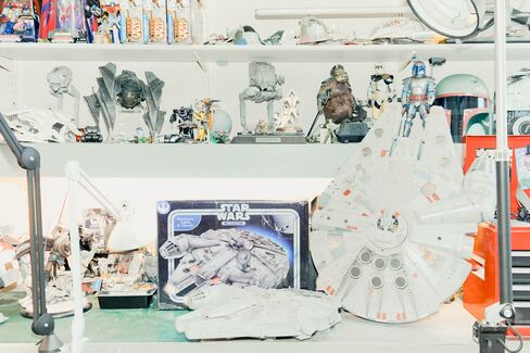 Mark Boudreaux’s studio at Hasbro’s headquarters.