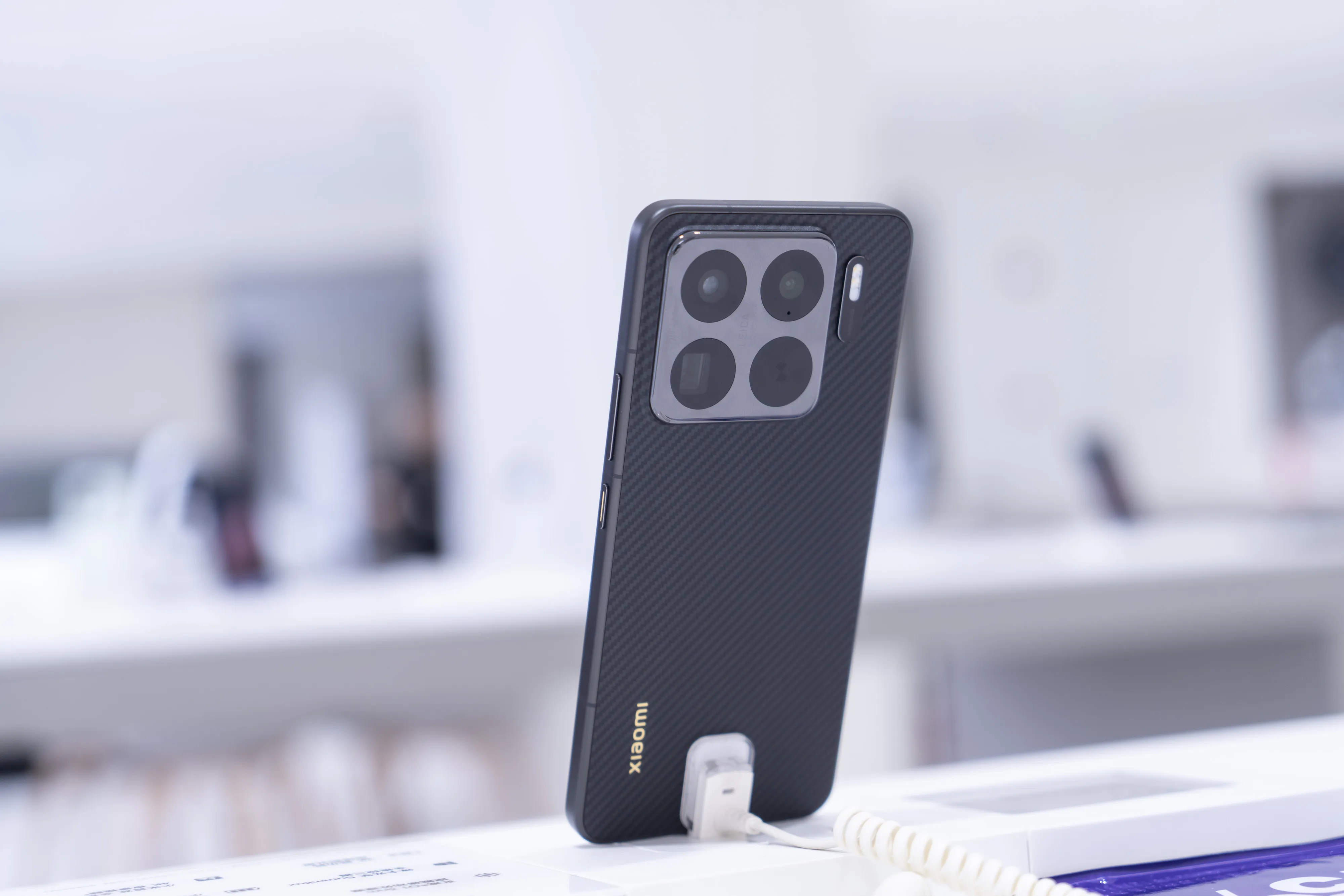 The 15S Pro smartphone at a Xiaomi store in Shanghai.