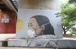Street Artists Create Murals In Response To Coronavirus In Melbourne
