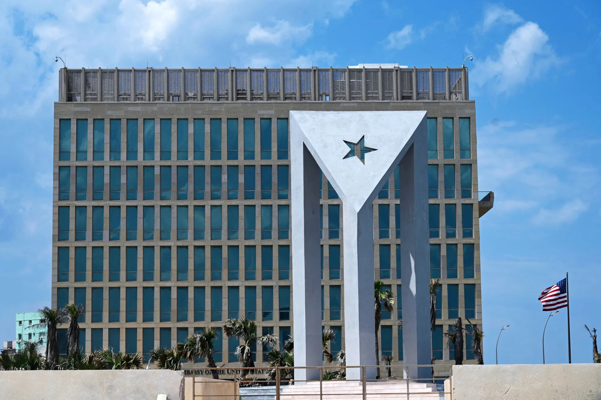 The US embassy in Havana.