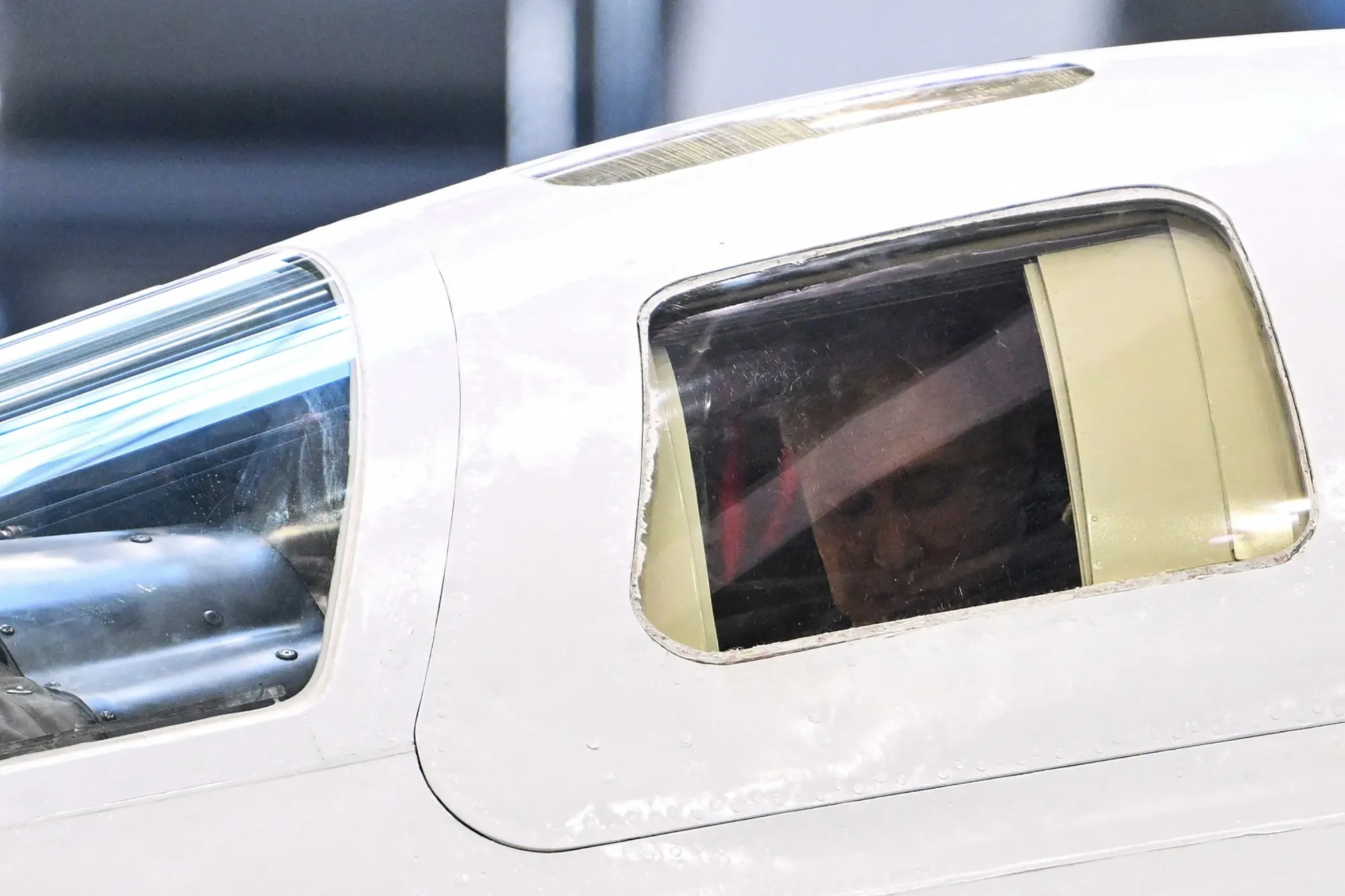 Vladimir Putin in the cockpit of a Tupolev Tu-160M strategic bomber, on Feb.&nbsp;21.