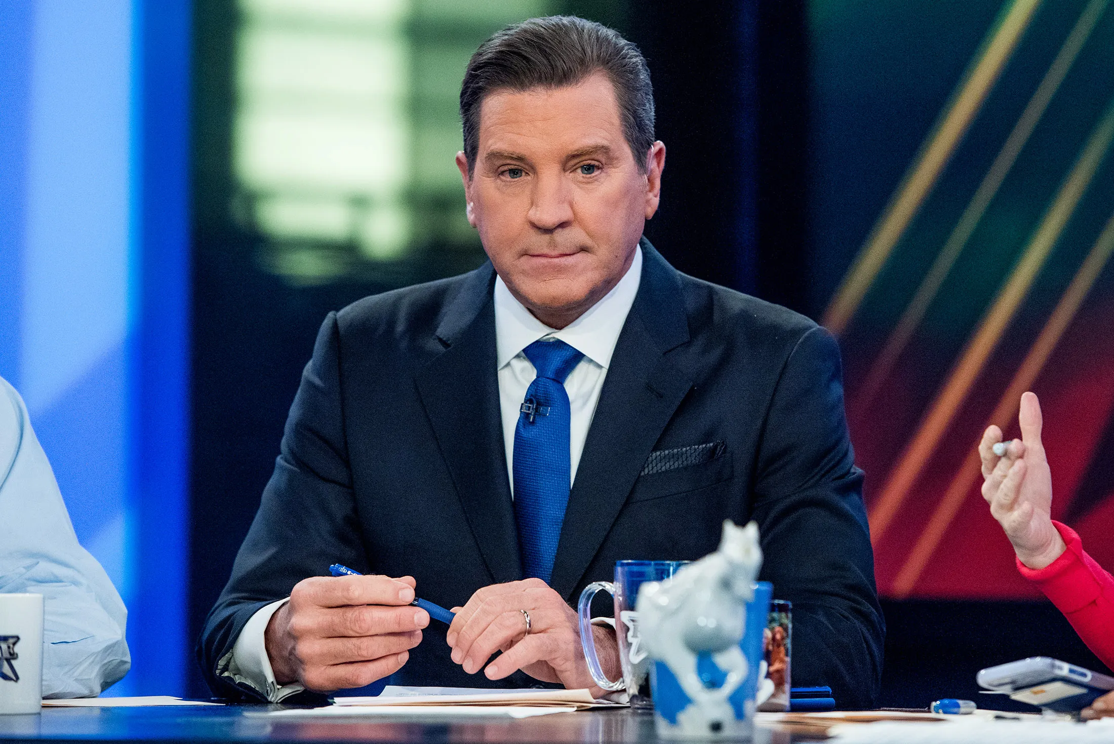Eric Bolling sits on the panel of Fox News Channel's 'The Five' in New York on Jan. 17, 2017.
