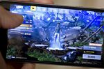 Fortnite: Battle Royale video game on a mobile device. 