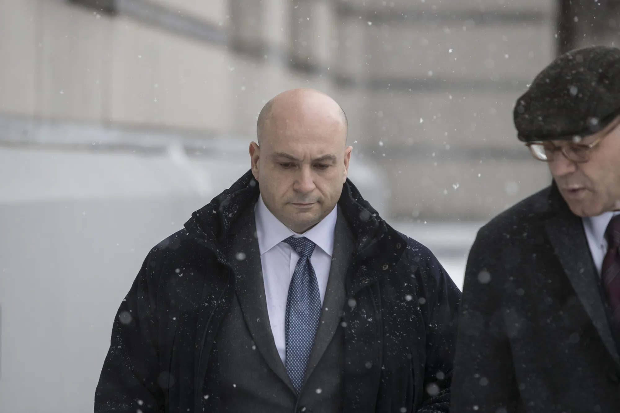 Gene Daniel Levoff exits from federal court in Newark, New Jersey in&nbsp;2019.&nbsp;
