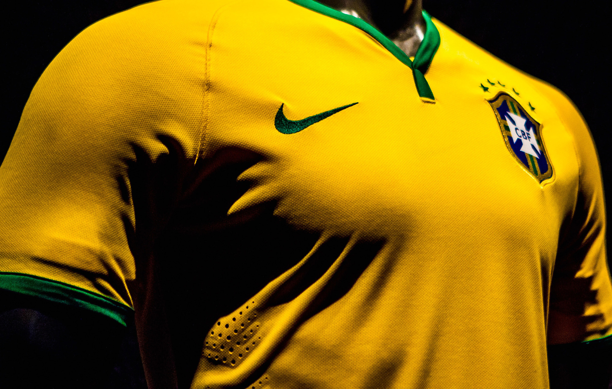 Brazil National Football Team 2014 Home Brasil Soccer Jersey Nike