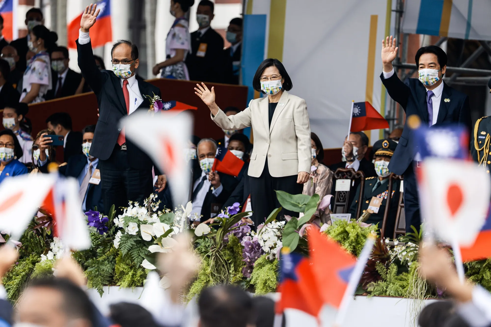 Tsai Ing-wen during the National Day celebration in Taipei, on Oct. 1.