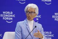 Christine Lagarde during the World Economic Forum in 2024.