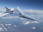Artist’s concept of a possible Low Boom Flight Demonstration Quiet Supersonic Transport (QueSST) X-plane design.
