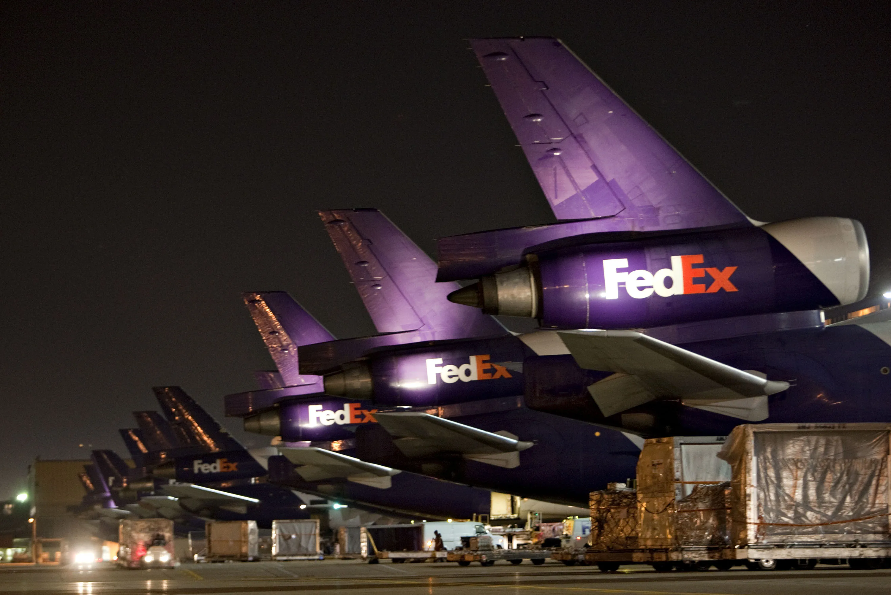 Operations At World's Largest FedEx Hub