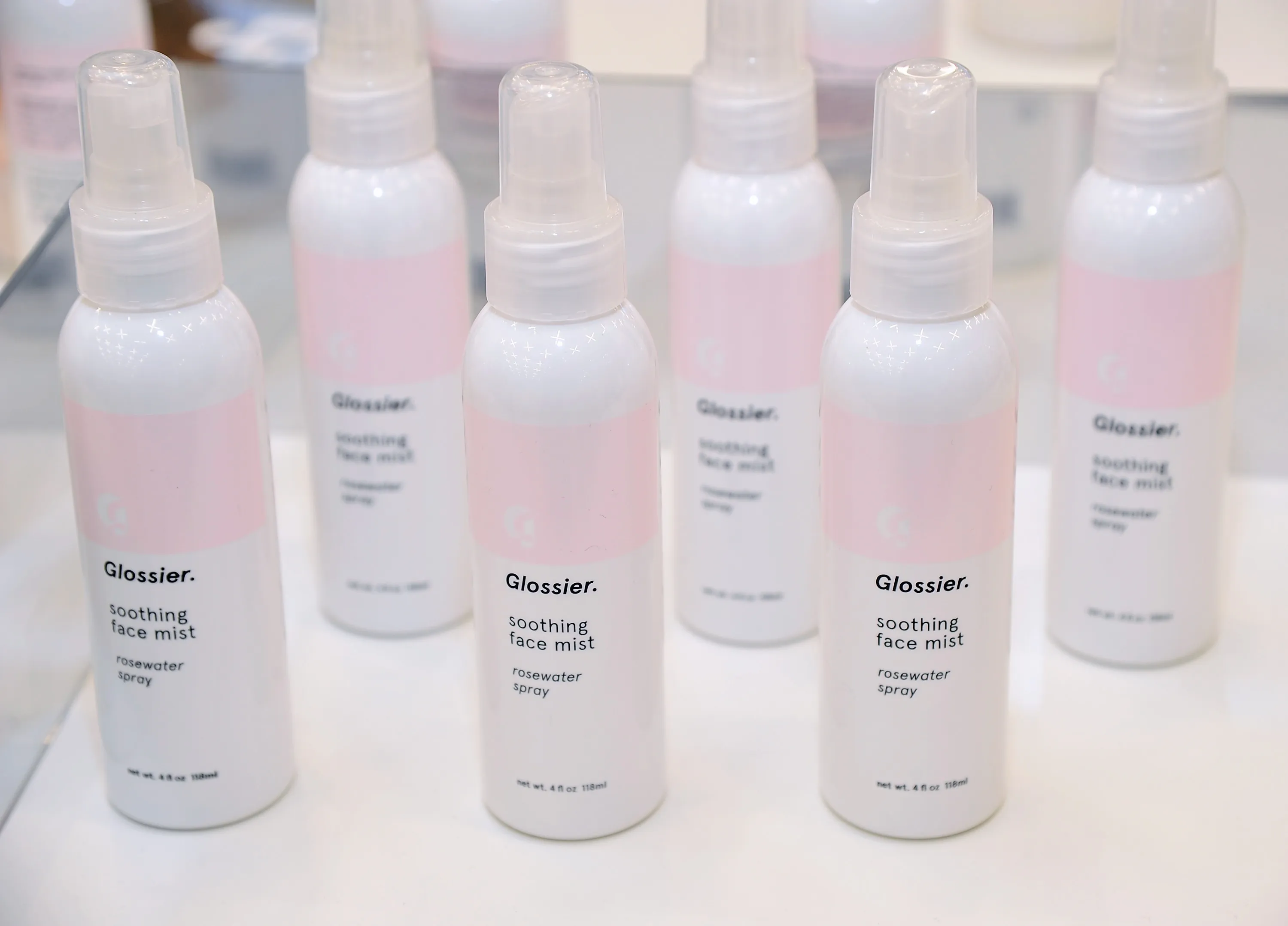 Glossier face-mist is shown at a&nbsp;Pop-Up Shop in Santa Monica.