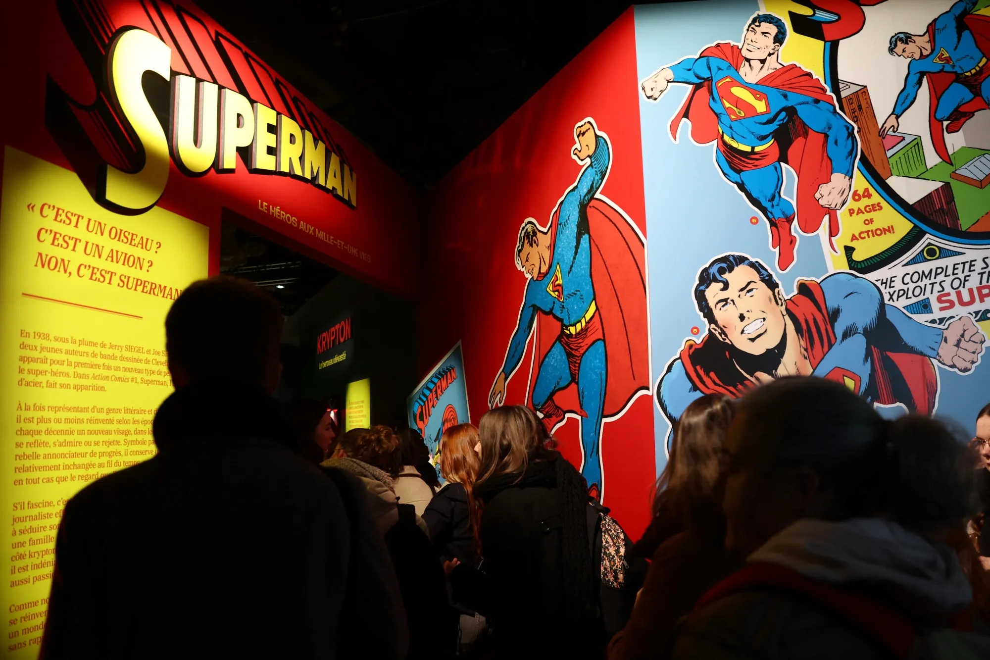 An exhibition on Superman at the Angouleme International Comics Festival in Angouleme, France.