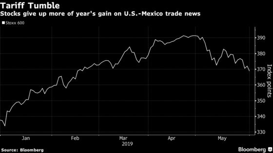 European Stocks Slide After Trump Drops Mexico Tariff Bombshell