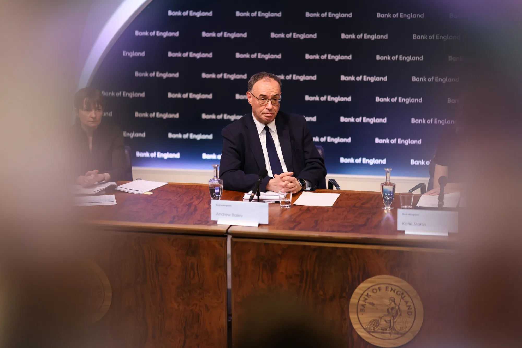 Andrew Bailey answers questions after the Bank of England held rates.
