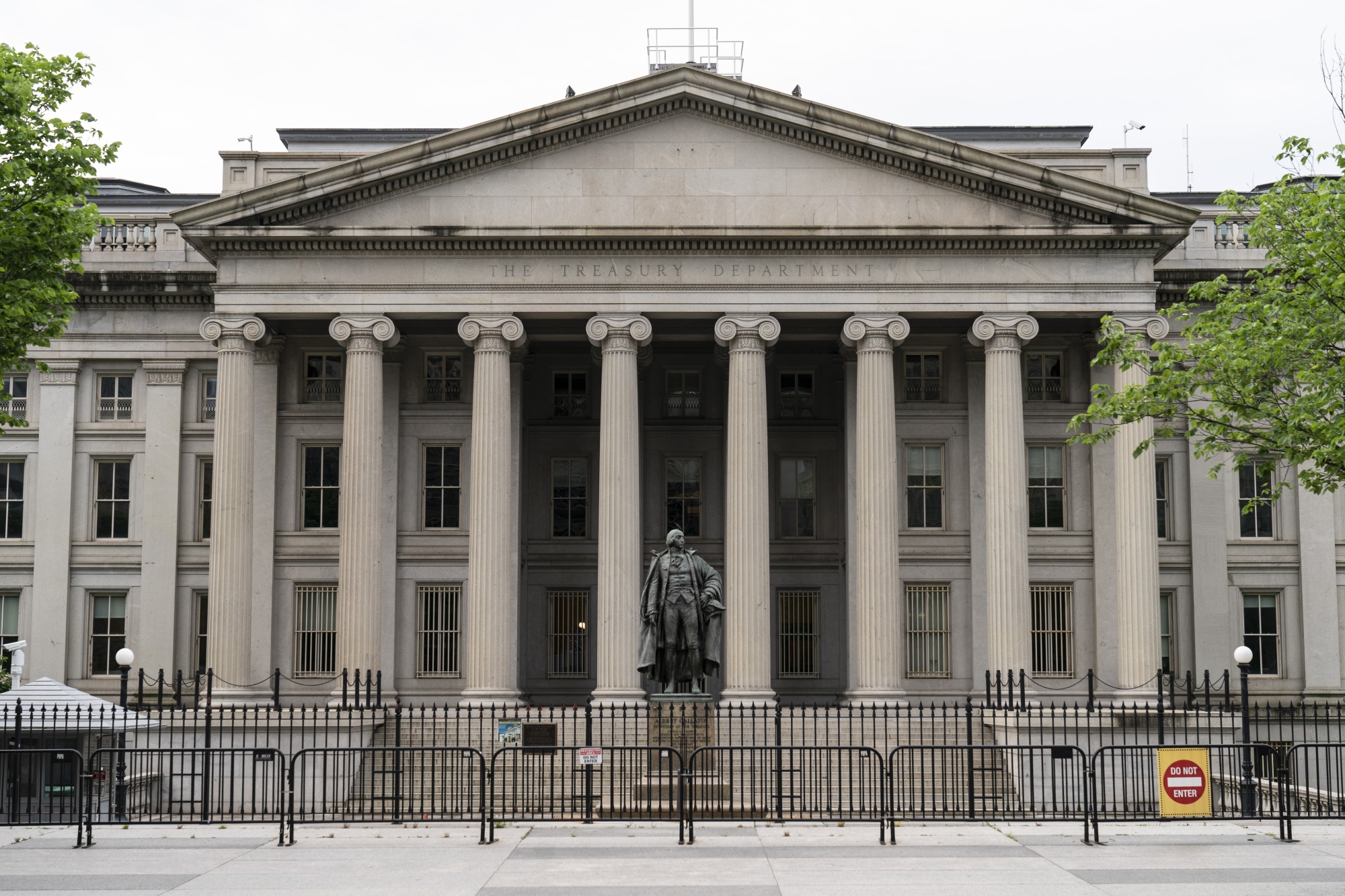 The US Treasury building in Washington, D.C.