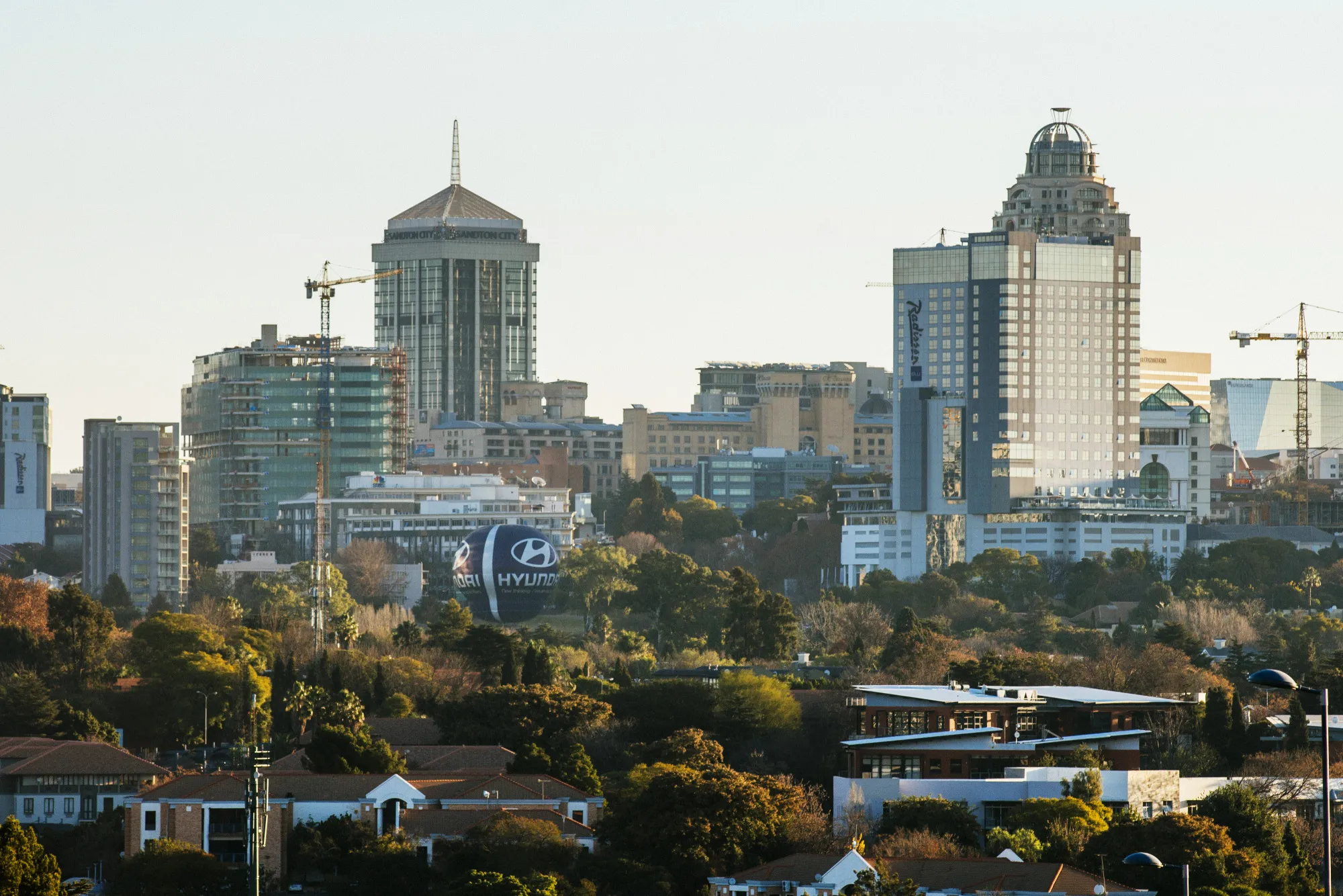 The Central Business District in Johannesburg.