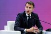French President Emmanuel Macron Attends Business Forum