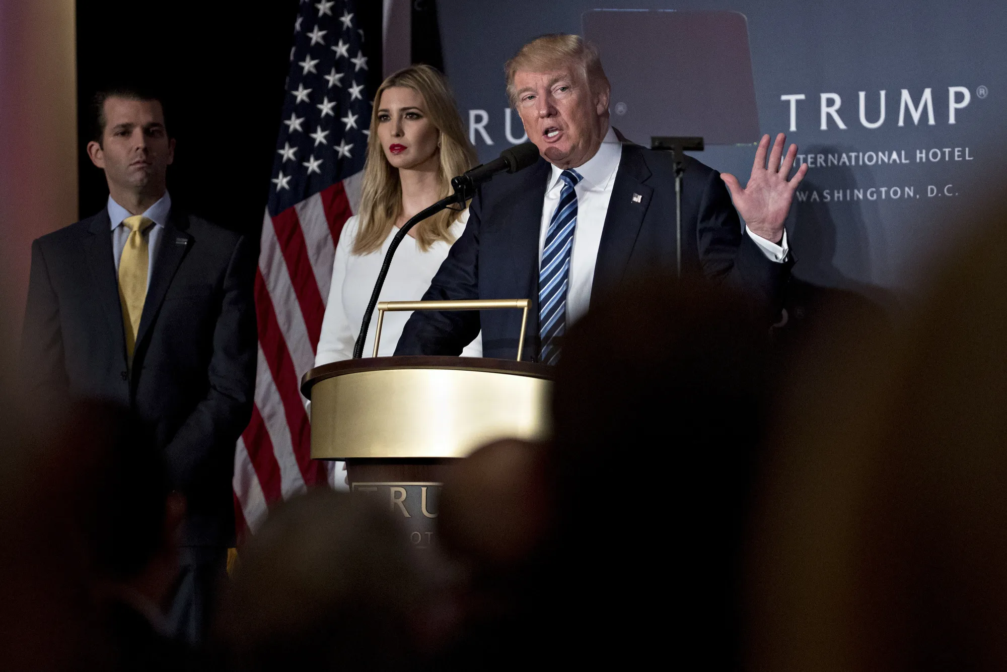 Donald Trump speaks&nbsp;in Washington on Oct. 26, 2016.