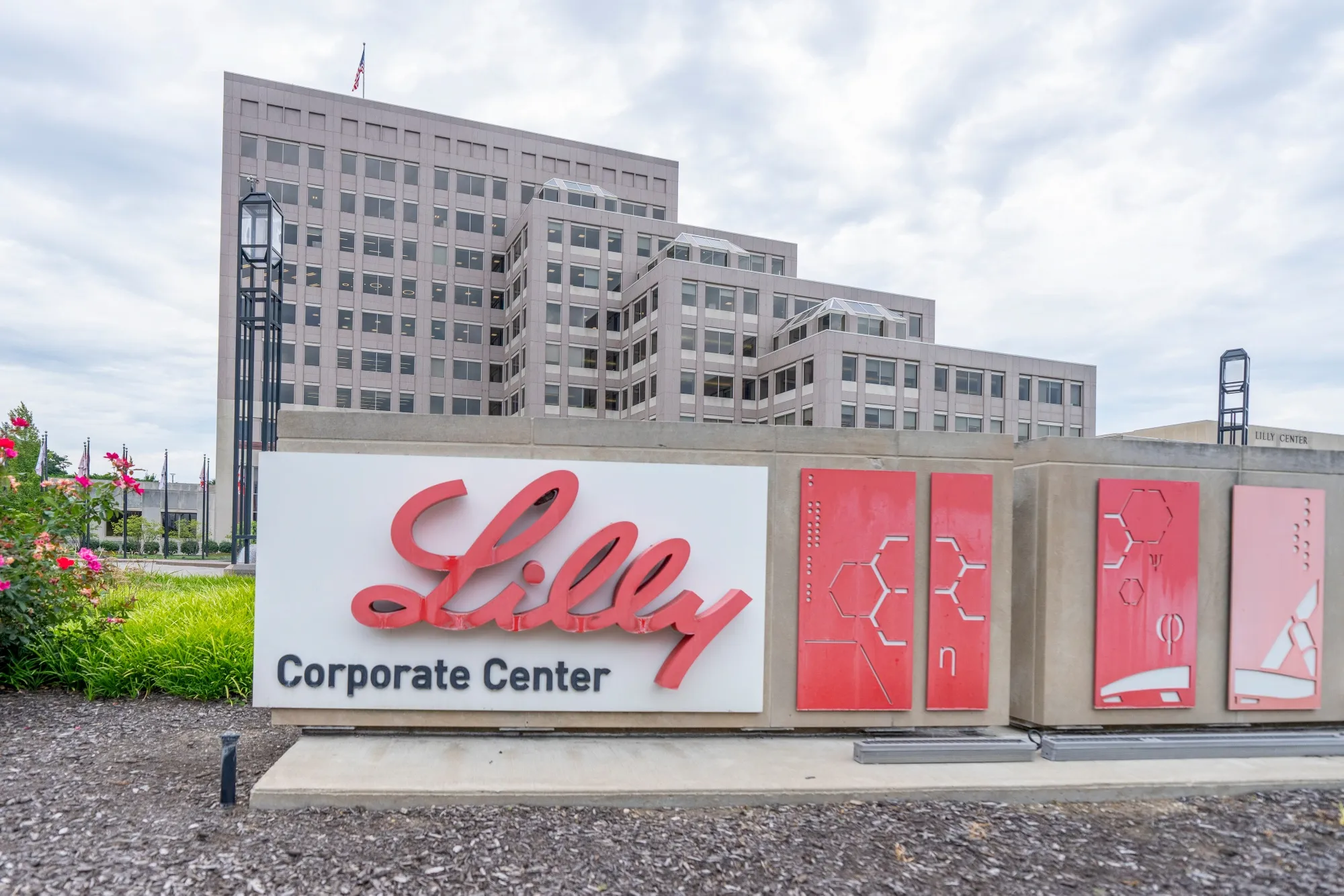 The Eli Lilly headquarters in Indianapolis.
