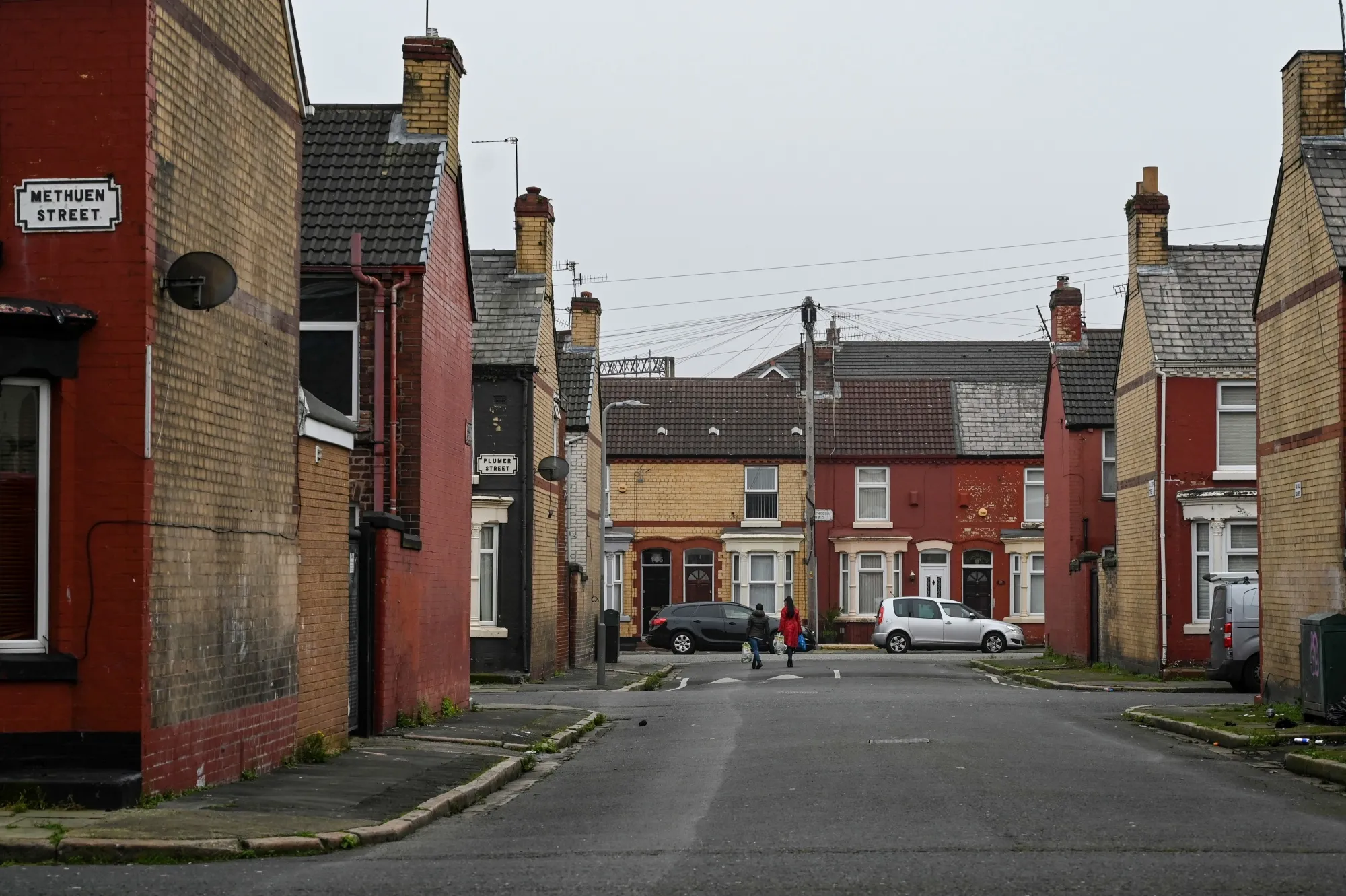 Rows of terraced houses in&nbsp;Liverpool, UK.