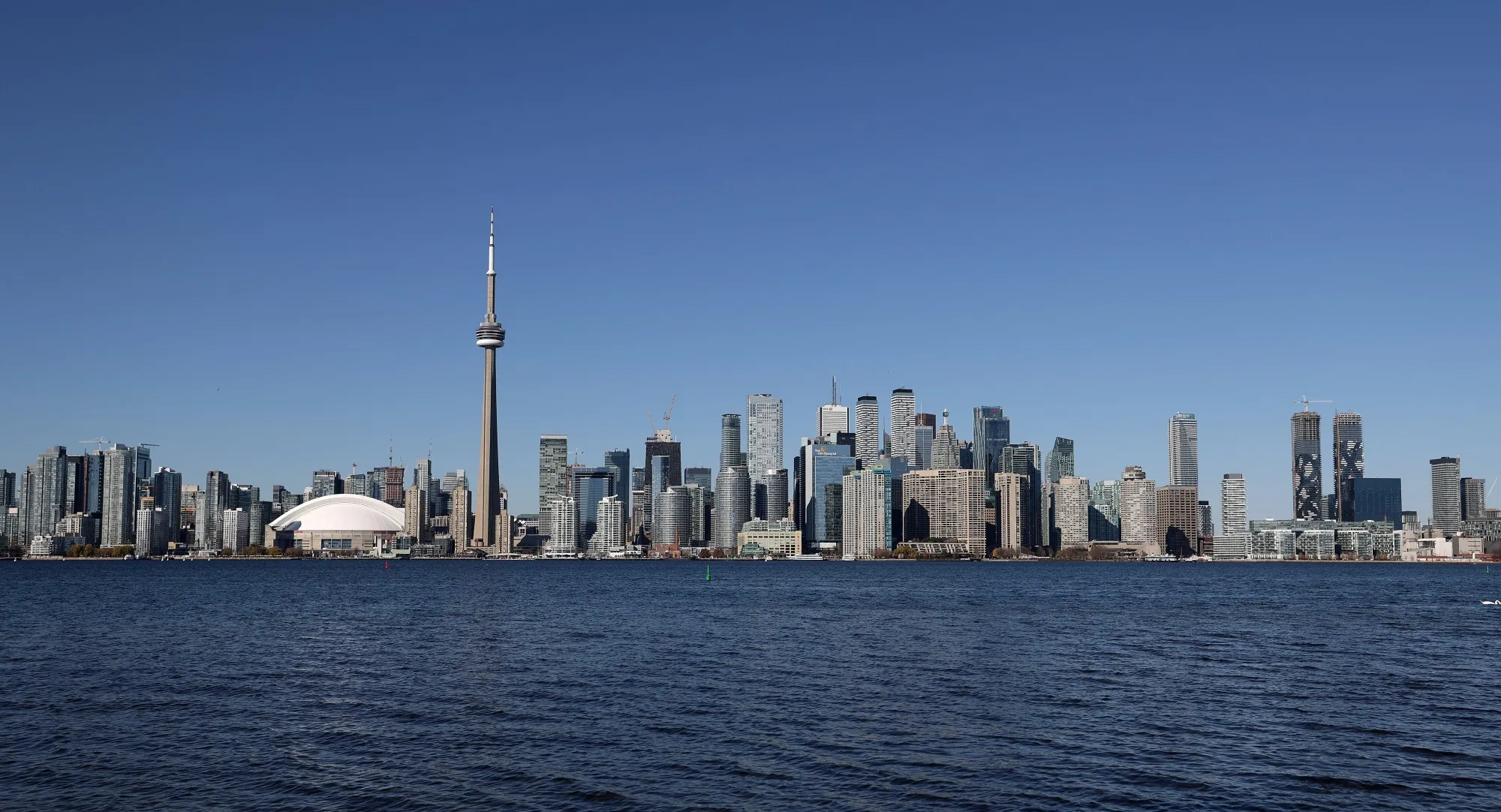 The downtown Toronto skyline.