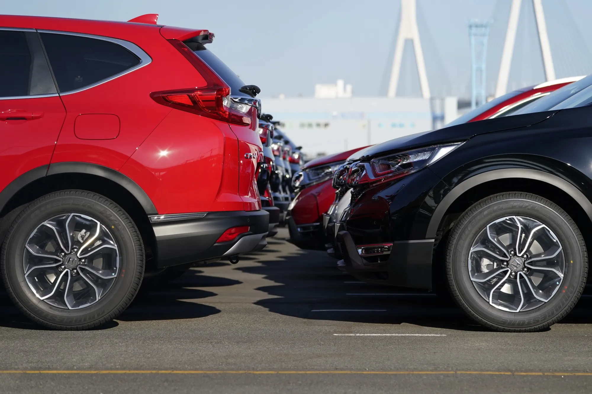 Vehicle Shipment at Yokohama Port Ahead of Auto Companies Earnings