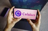 In this photo illustration, the Celsius Network logo seen