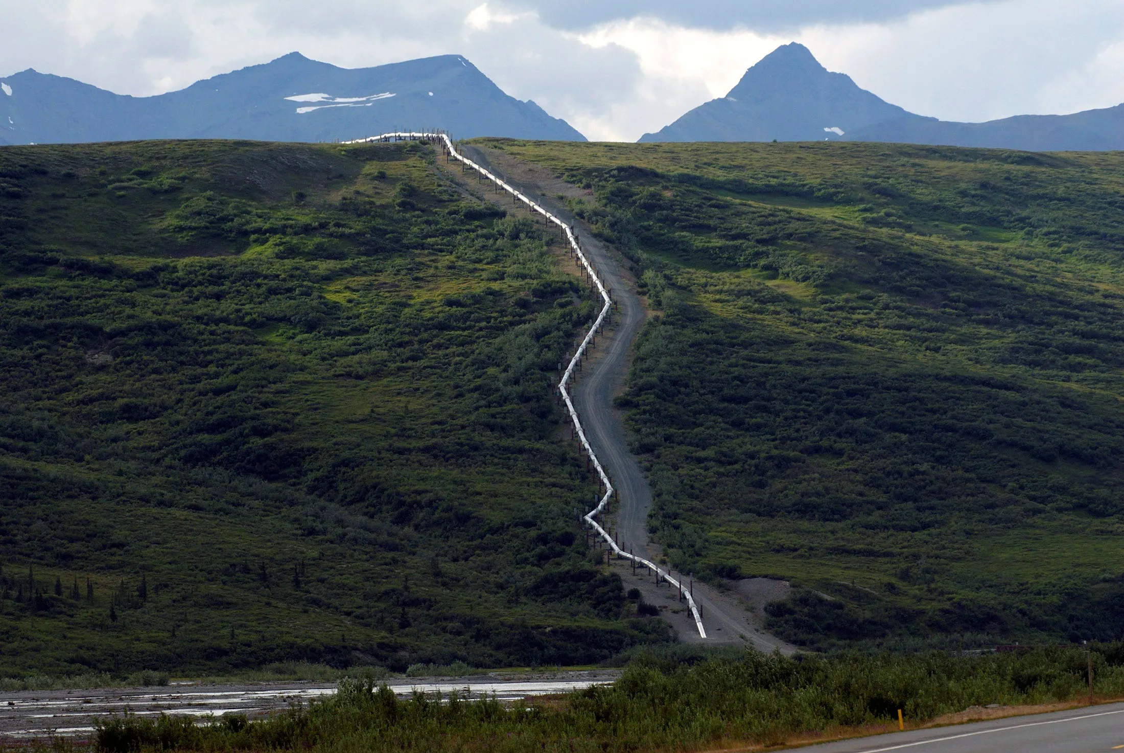 Trans Alaska Pipeline System in Alaska.
