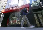 A Rogers store in Montreal, Quebec, Canada, on Monday, May 9, 2022.&nbsp;Rogers Communications Inc.&nbsp;and&nbsp;Shaw Communications Inc.&nbsp;will head back to court on Jan. 24 to defend their $14.6 billion deal against the antitrust watchdog who seeks to block it.&nbsp;