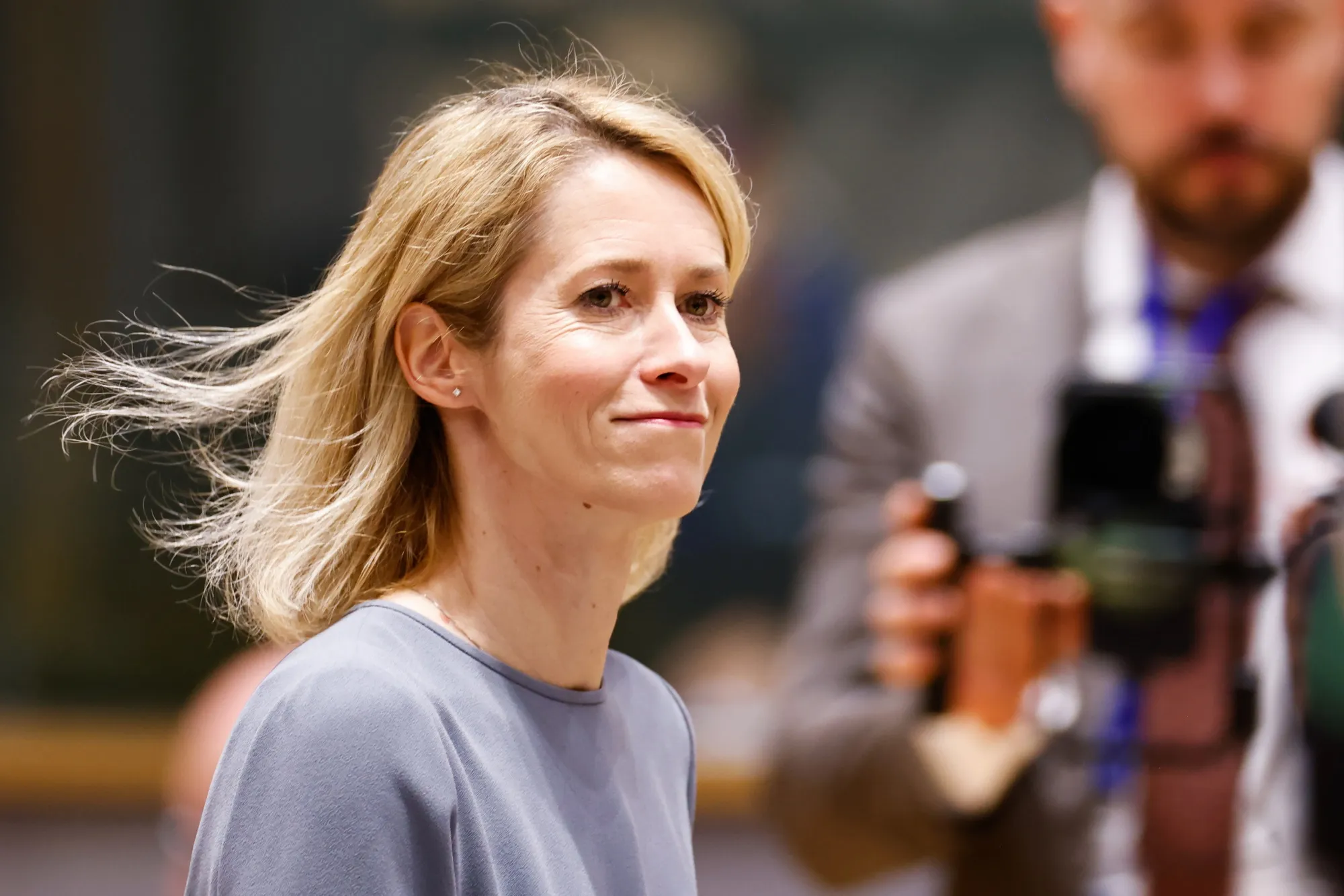 Kaja Kallas, vice president of the European Commission, at a European Council meeting in Brussels, Belgium, on Thursday, March 19, 2026.