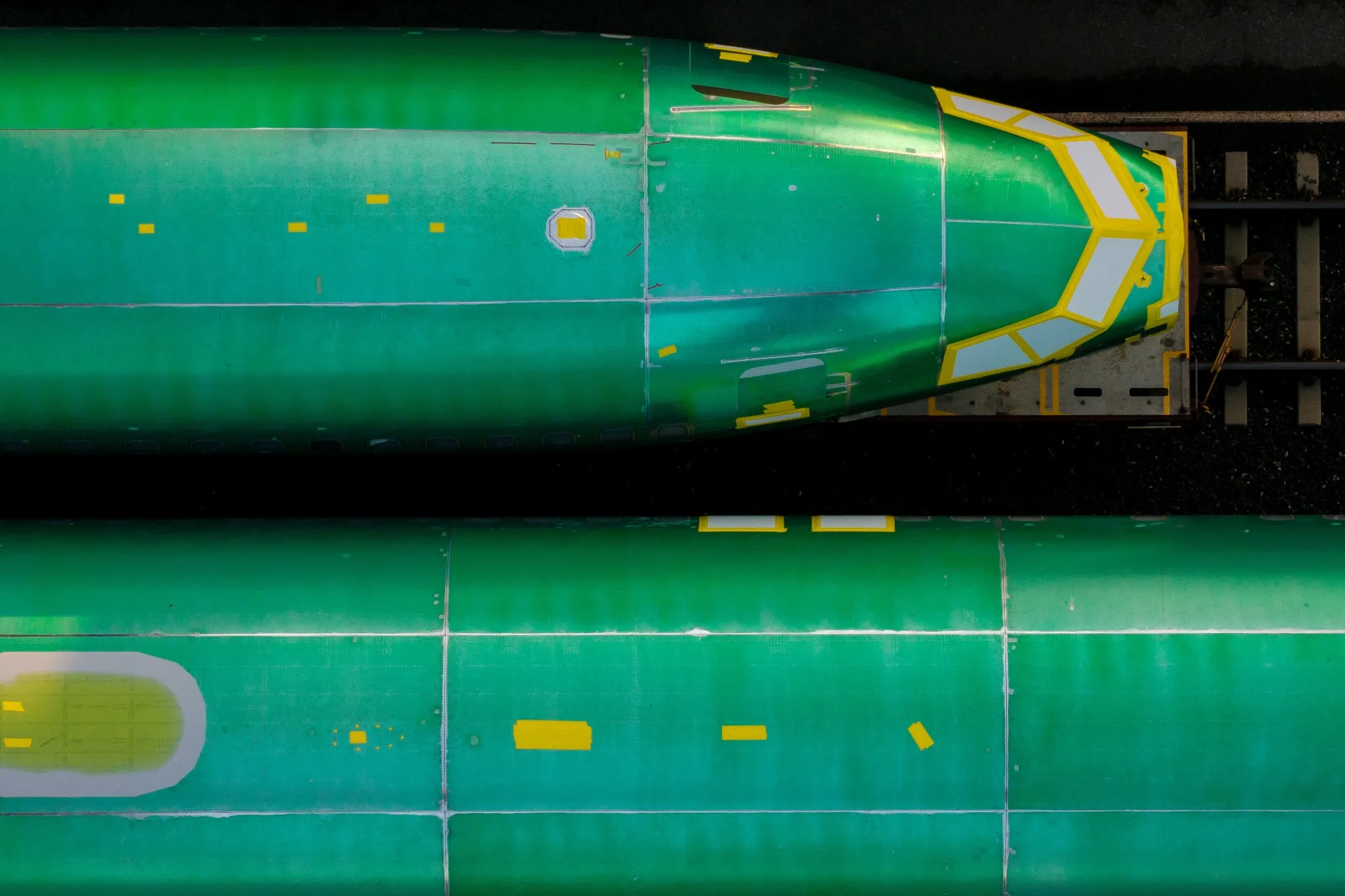Boeing 737 Max fuselages. China is considering a deal for about 500 of the narrowbody jets.