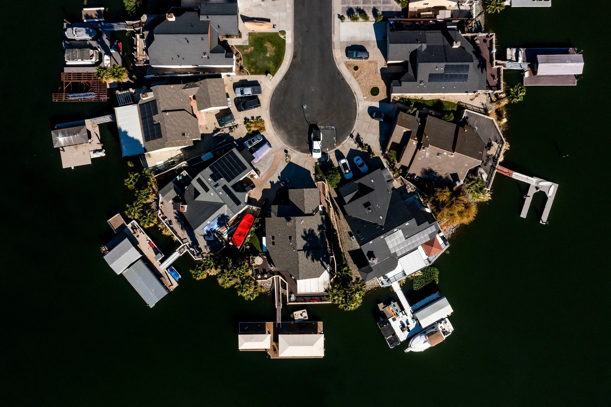 Residential homes in Discovery Bay, California.