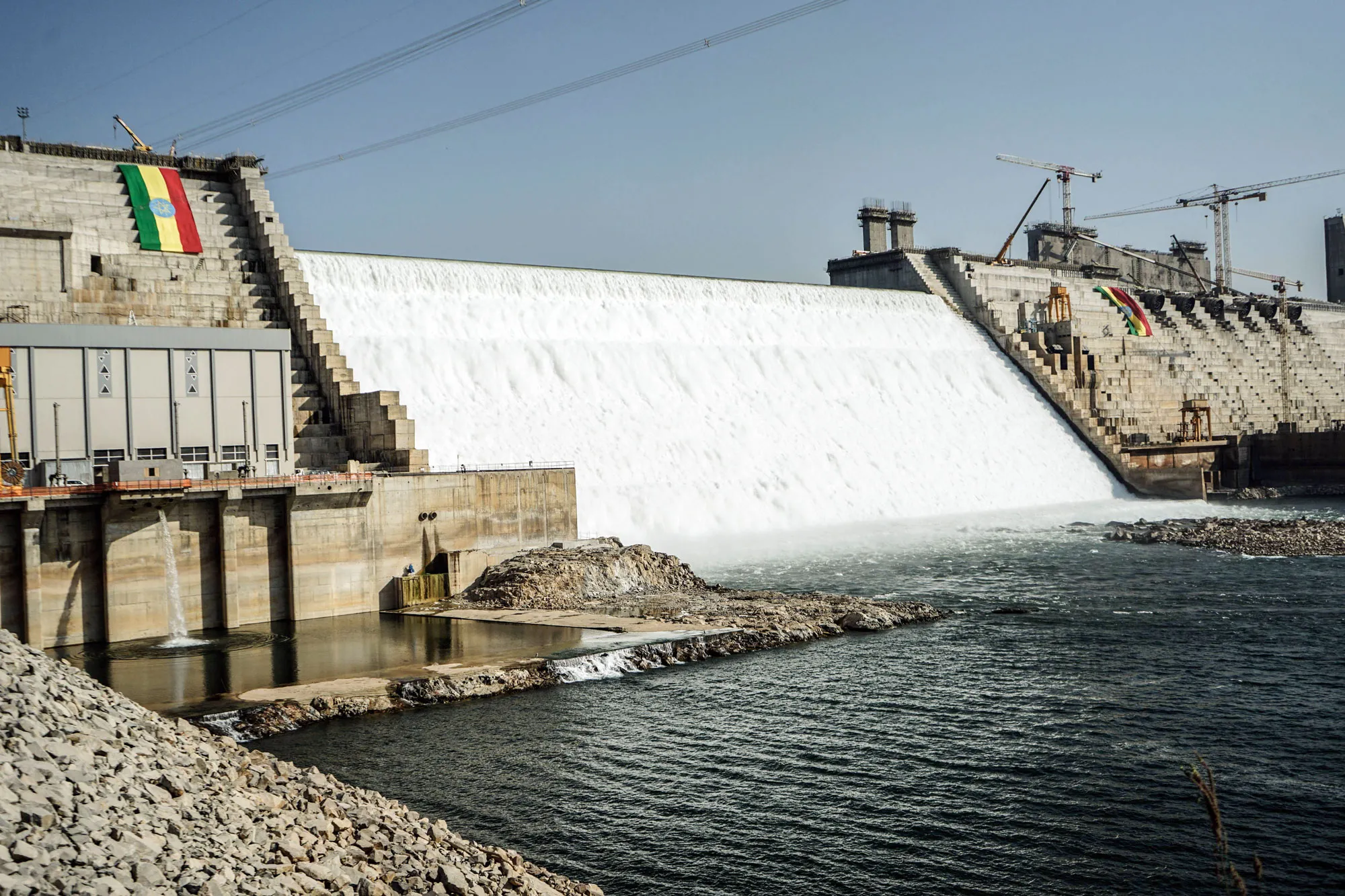 The Grand Ethiopian Renaissance Dam.