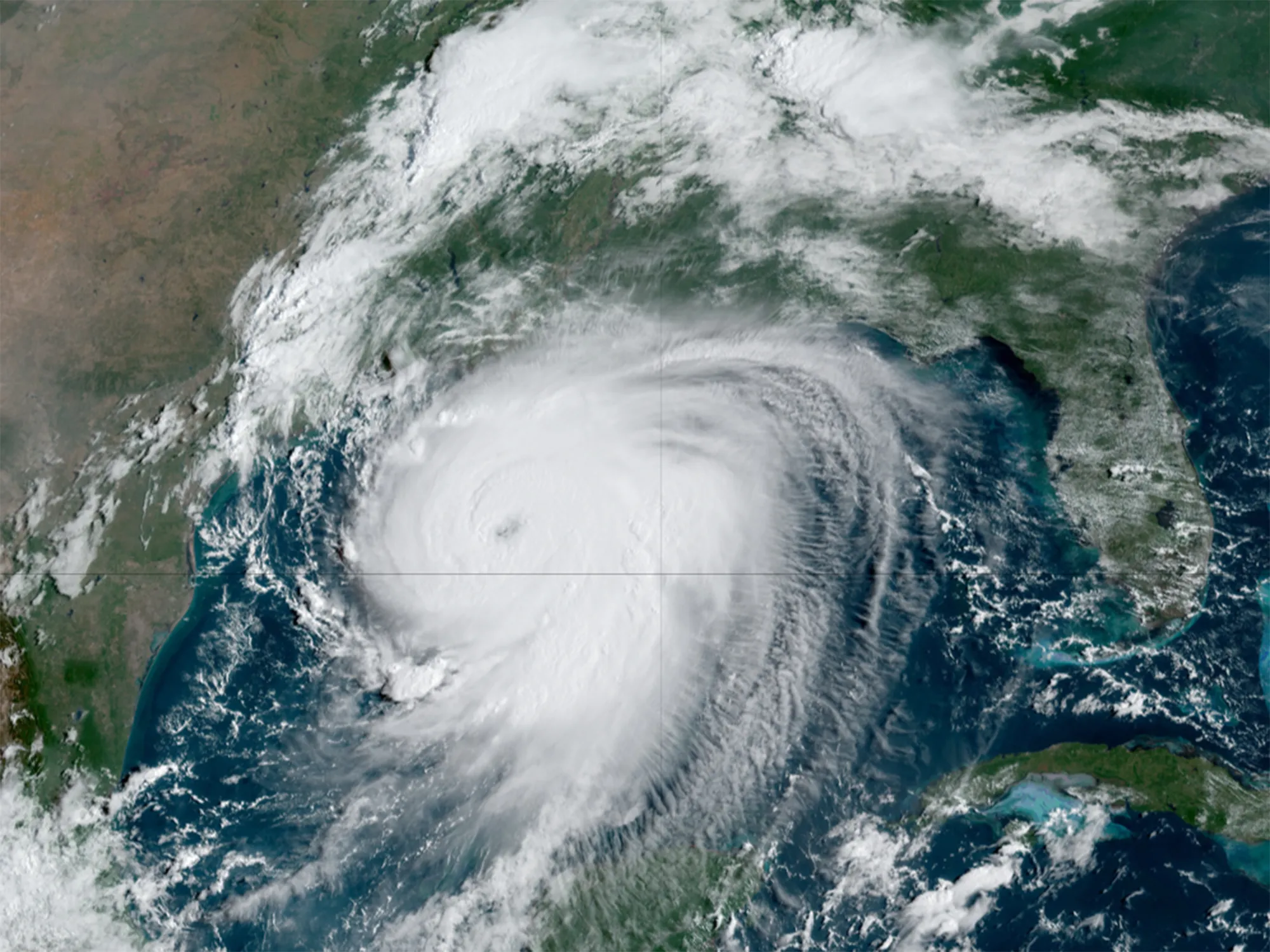 Hurricane Laura in the Gulf of Mexico on Aug. 26.