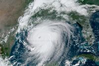 Hurricane Laura in the Gulf of Mexico on Aug. 26.