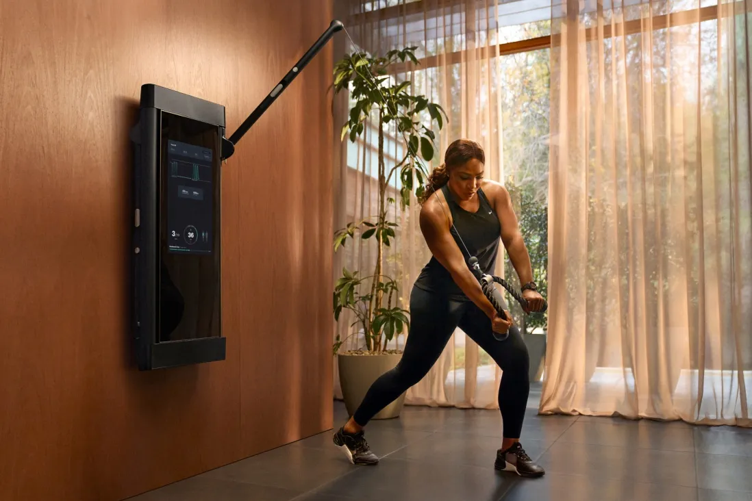 Serena Williams in an ad for Tonal.