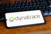 In this photo illustration, the Dynatrace logo is seen