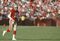 SAN FRANCISCO - NOVEMBER 18: Joe Montana #16 of the San Francisco 49ers heads to the sidelines during a National Football League game against the Tampa Bay Buccaneers played on November 18, 1990 at Candlestick Park in San Francisco, California. (Photo by David Madison/Getty Images)