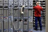Inside A Telecom Italia SpA Telephone Exchange And Road Works Site Ahead Of Landline Sale
