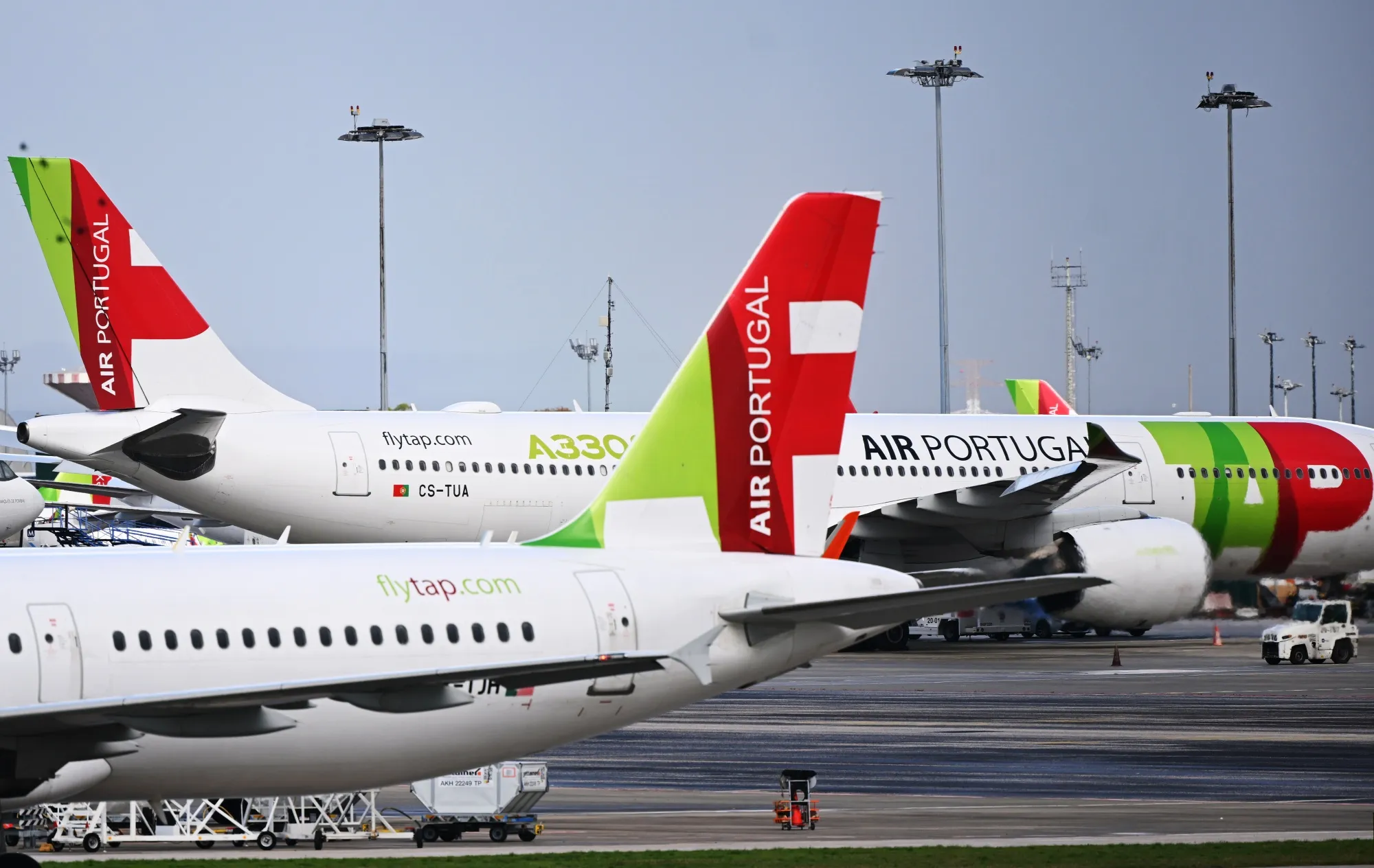 A TAP SA aircraft in Lisbon.