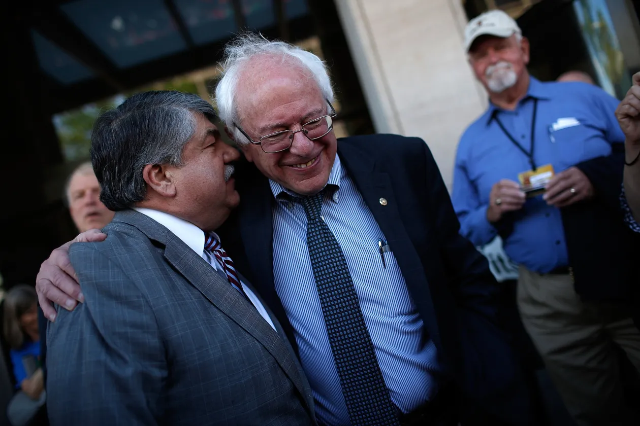 Bernie Sanders Leads March Against Fast Track Trade