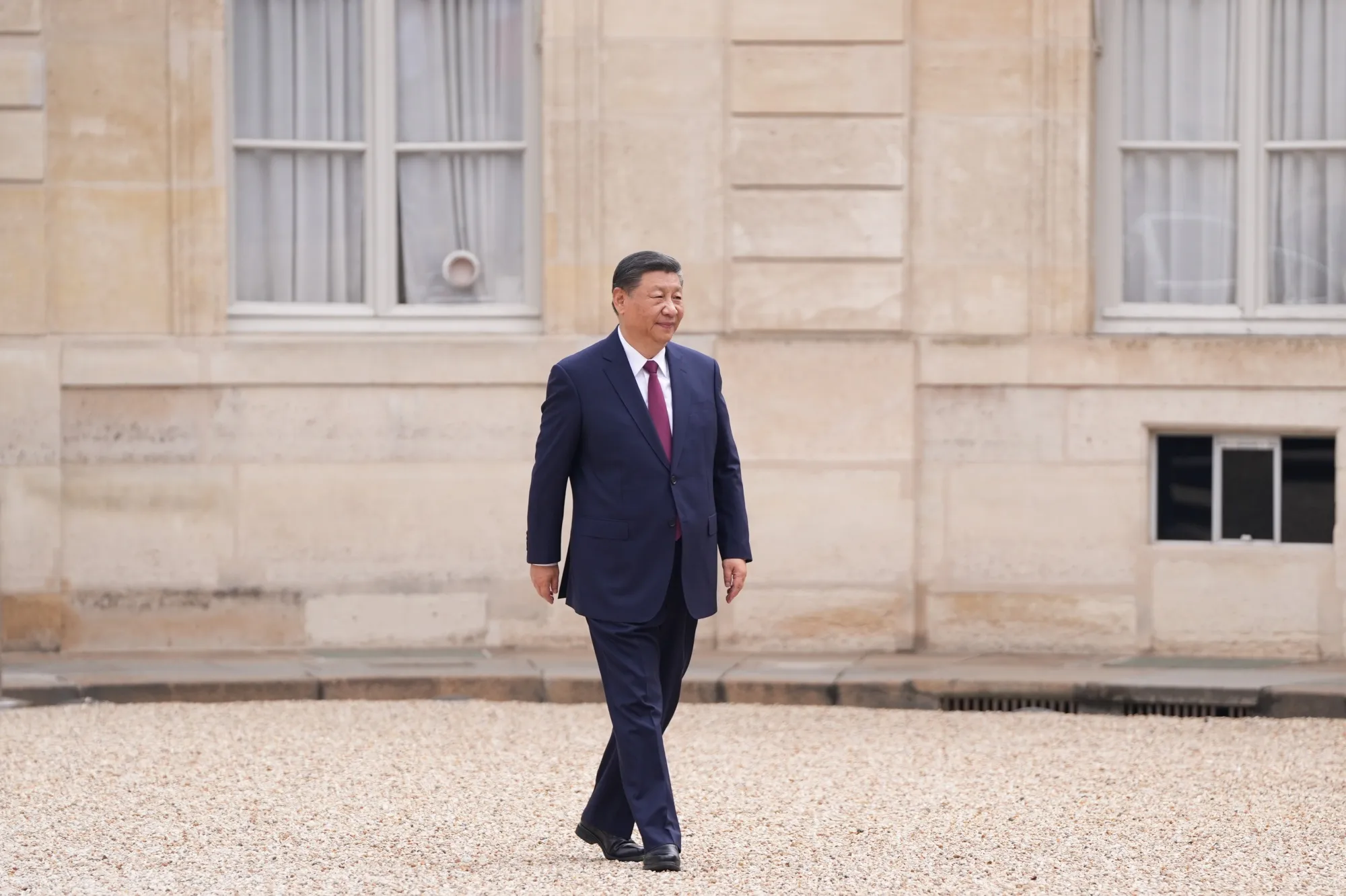 Xi Jinping, China's president, arrives for his meeting with Emmanuel Macron, France's president, in Paris on May 6.