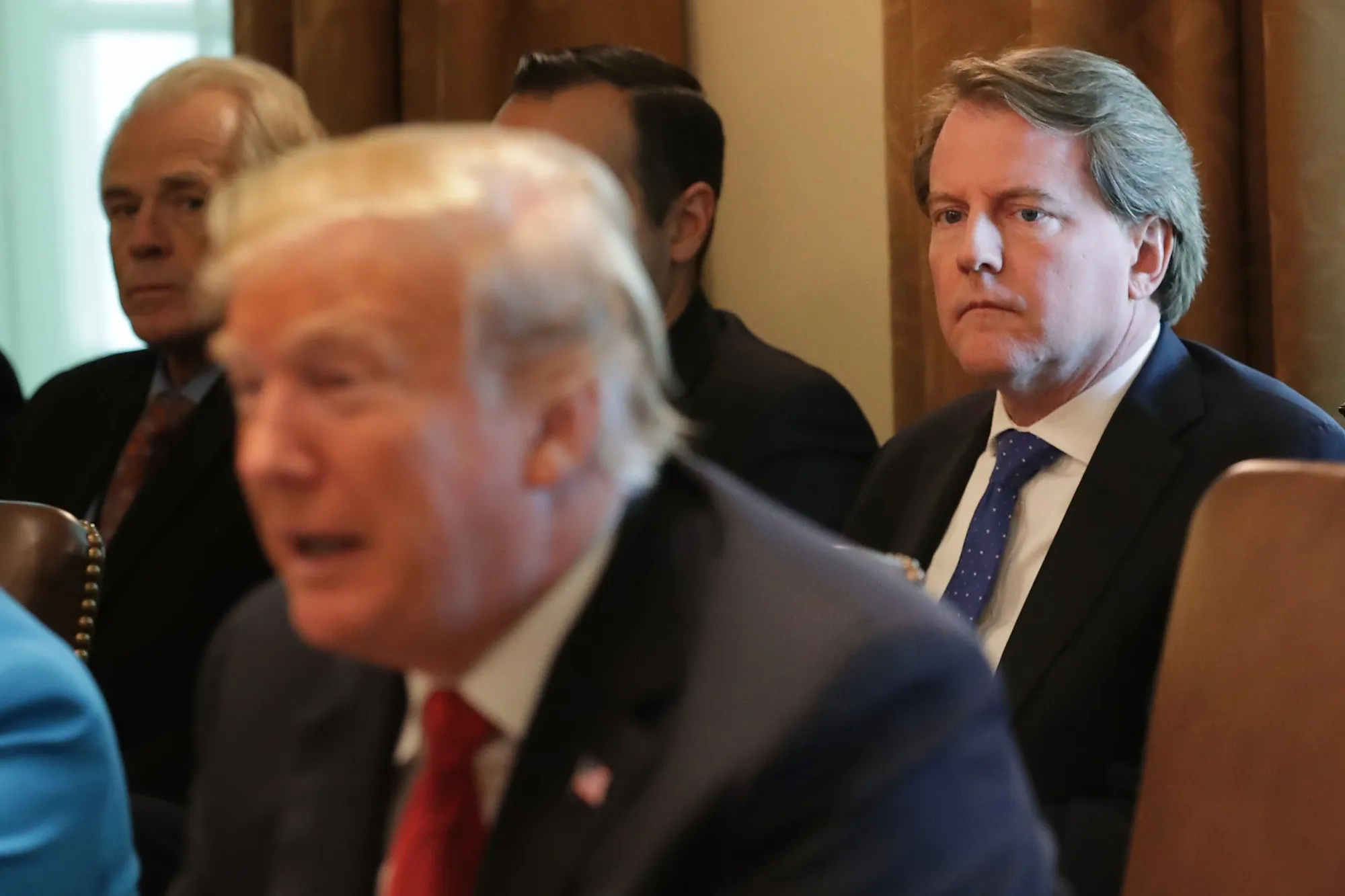 Don McGahn, right, in 2018.