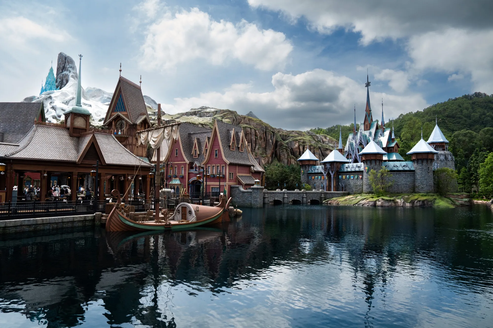 The World of Frozen at Walt Disney Co.'s Disneyland Resort in Hong Kong.