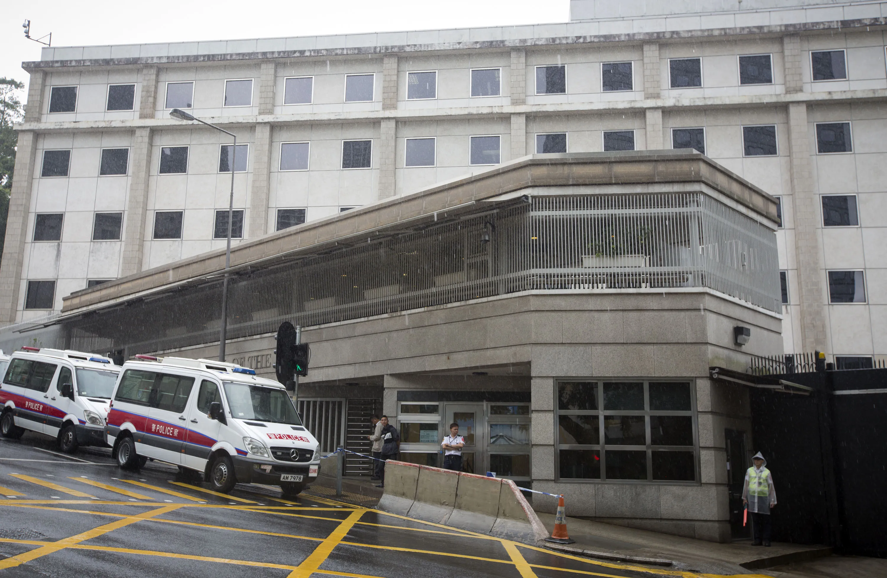 The US consulate in Hong Kong.