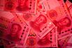 Chinese Yuan Banknotes As China Rolls Over Policy Loans With Party Congress Underway
