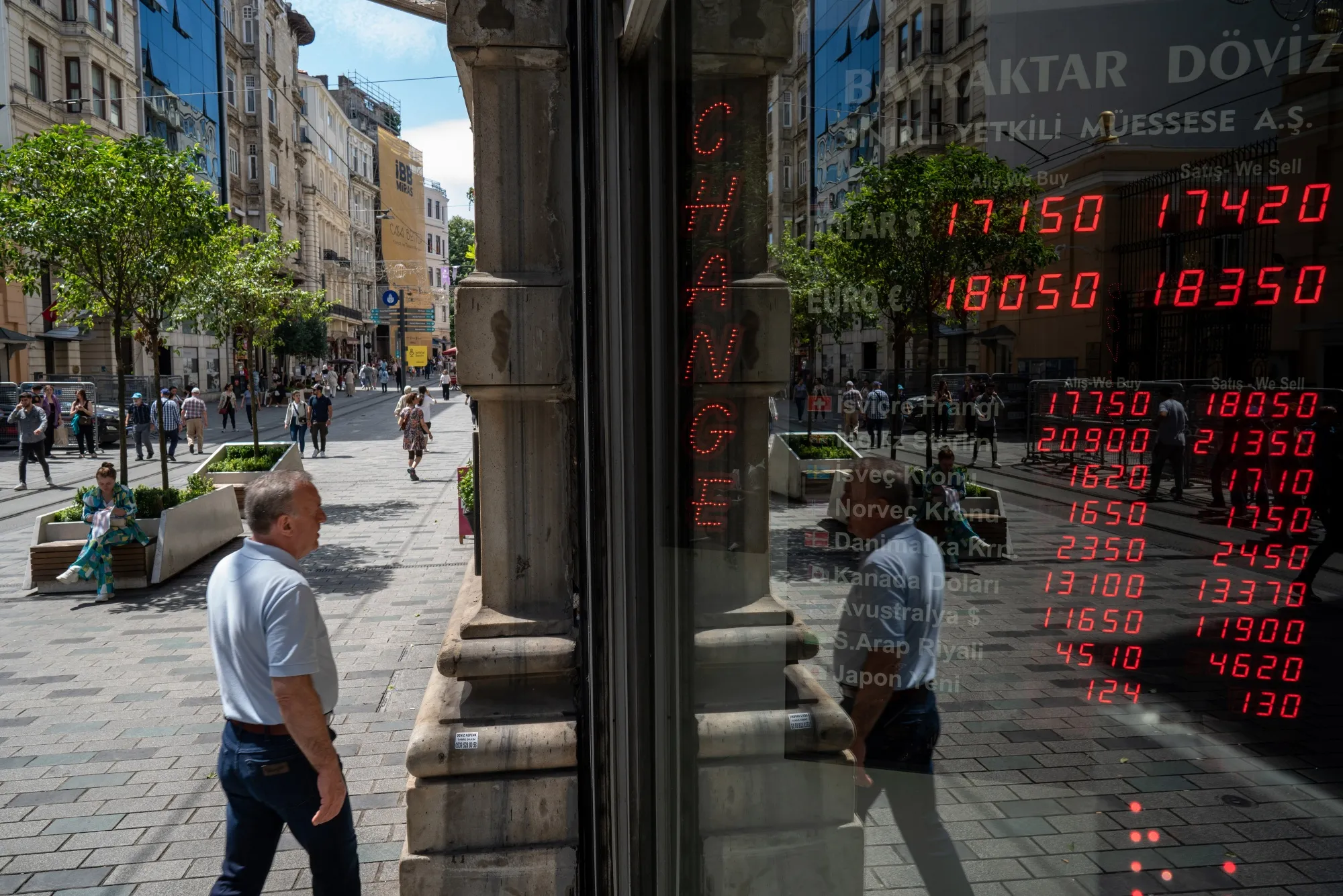 A currency exchange bureau in Istanbul.&nbsp;