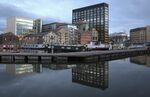  Google Inc.'s European headquarters viewed from the Grand Canal Dock in Dublin, Ireland. 