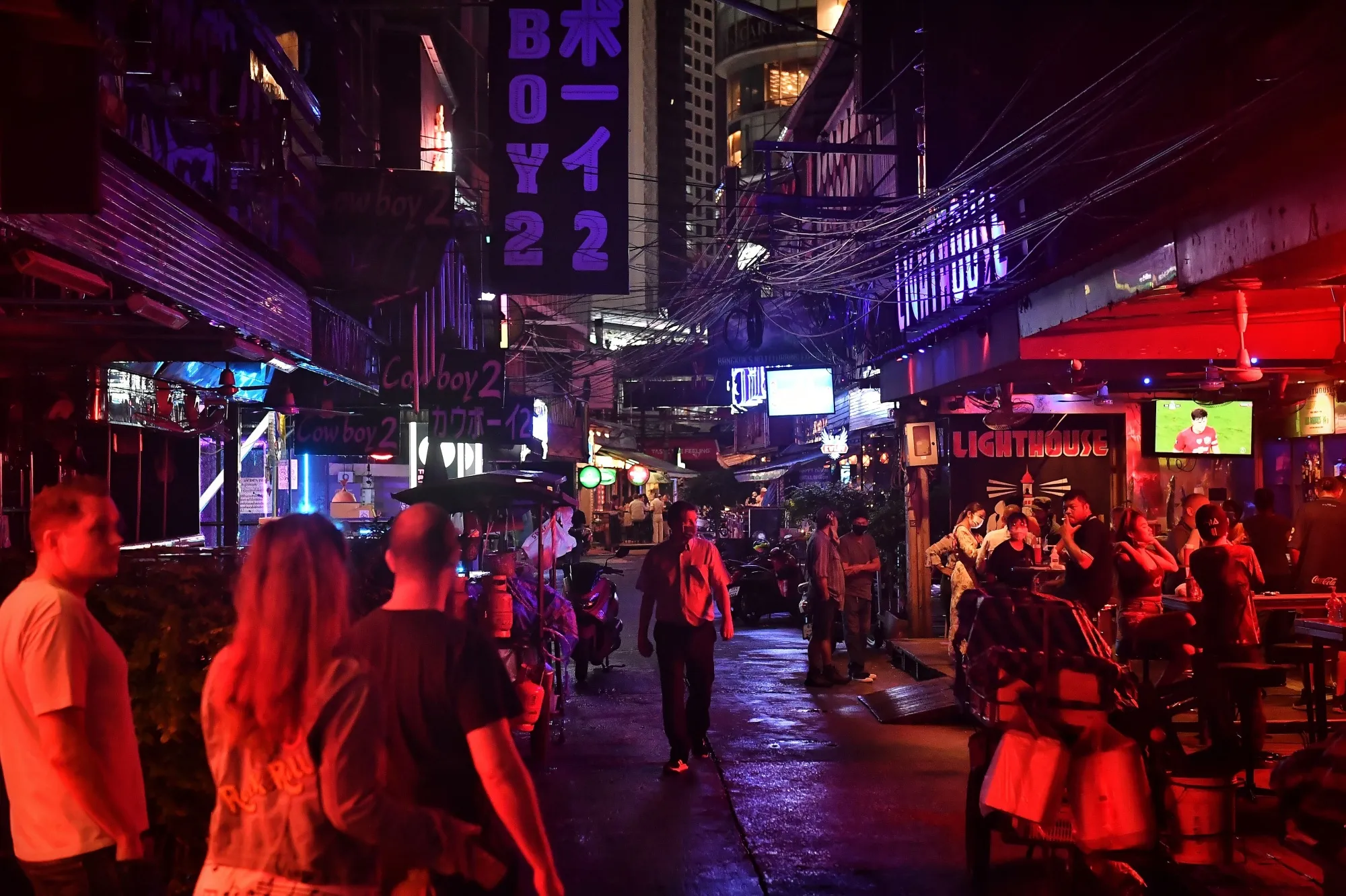 The Soi Cowboy touristic street&nbsp;in Bangkok