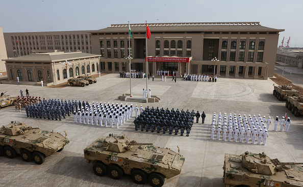 The Chinese People's Liberation Army opening its base in Djibouti.&nbsp;
